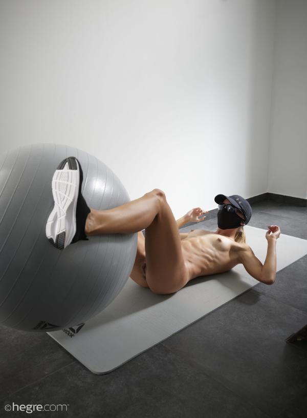 Lucy naked workout #14